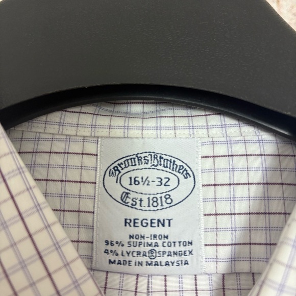 Brooks Brothers Mens Button Up Regent shirt size 16 1/2 32 - Picture 4 of 9